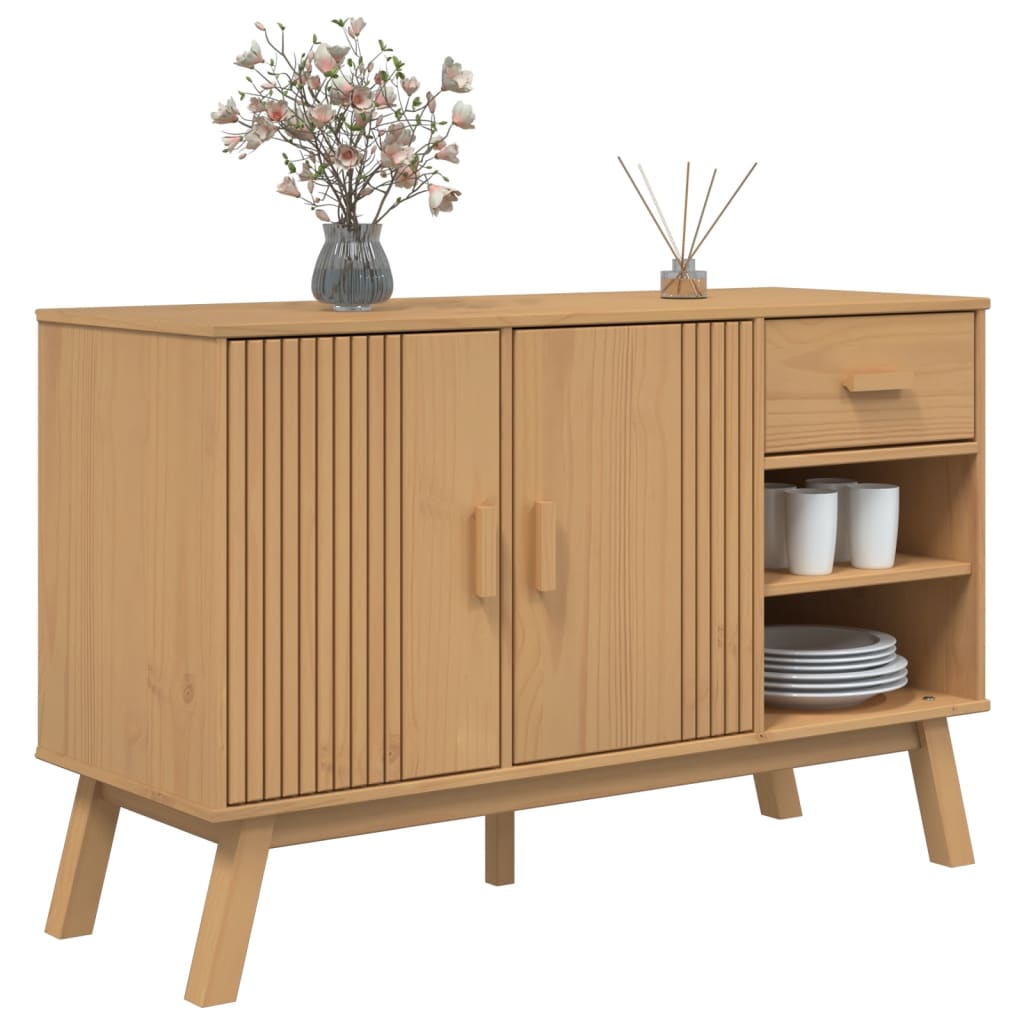 Senkki OLDEN ruskea 114x43x73,5 cm täysi mänty