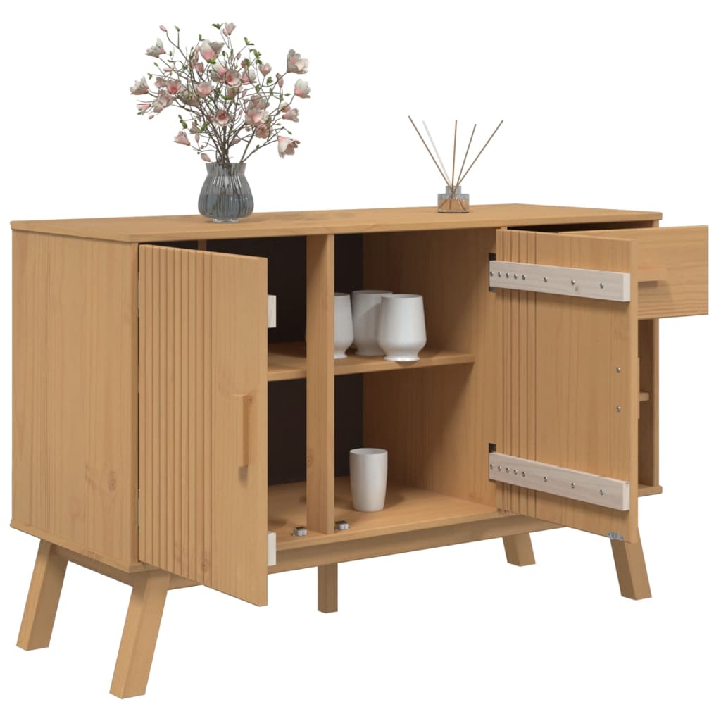Senkki OLDEN ruskea 114x43x73,5 cm täysi mänty