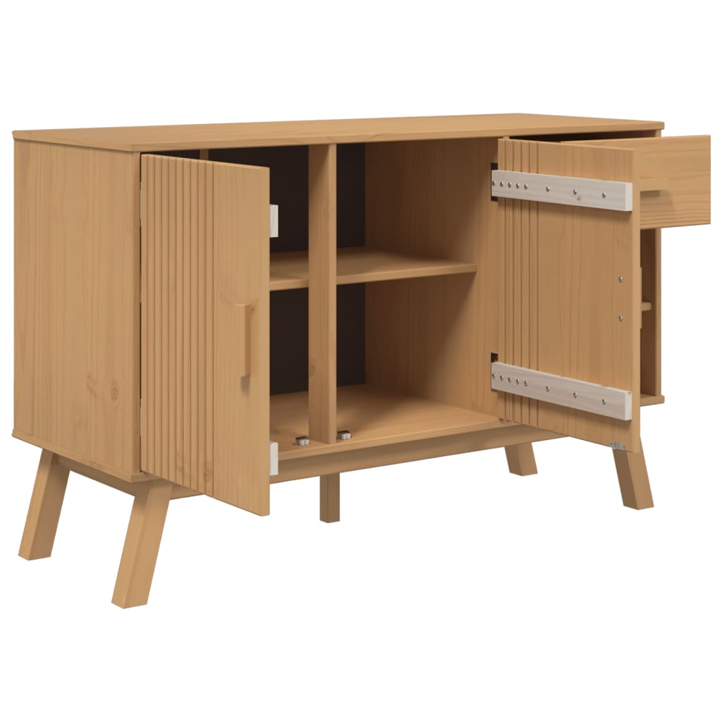 Senkki OLDEN ruskea 114x43x73,5 cm täysi mänty