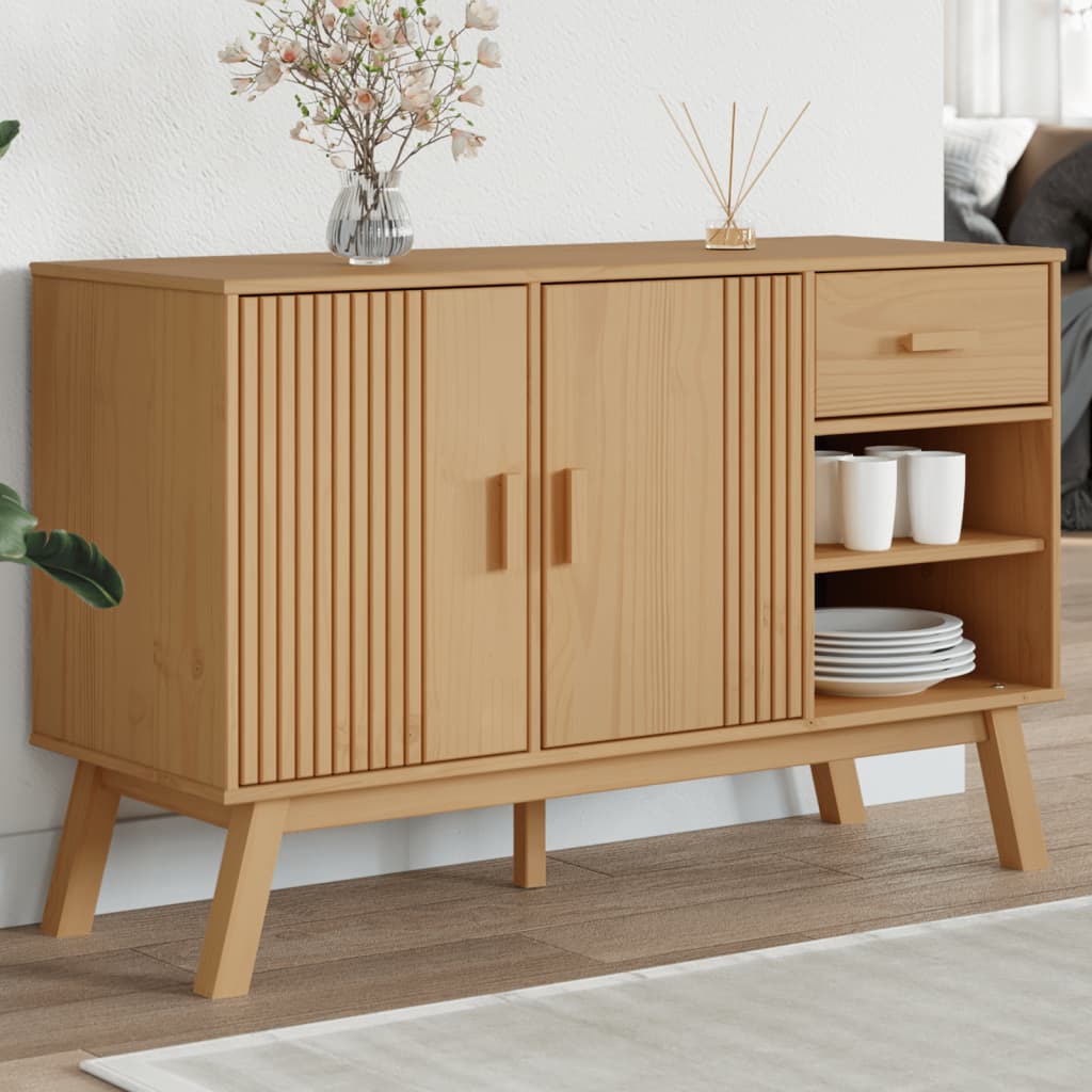 Senkki OLDEN ruskea 114x43x73,5 cm täysi mänty