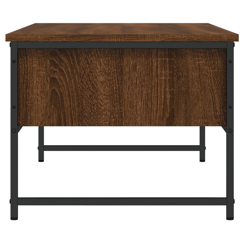 Sohvapöytä ruskea tammi 101x49x39,5 cm tekninen puu