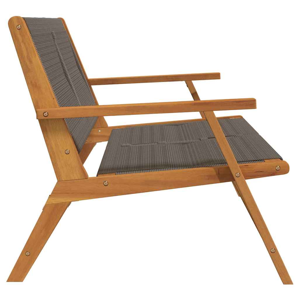 Puutarhakalusteet Harmaa 122 x 78 x 73 cm Tiheä akasiapuu