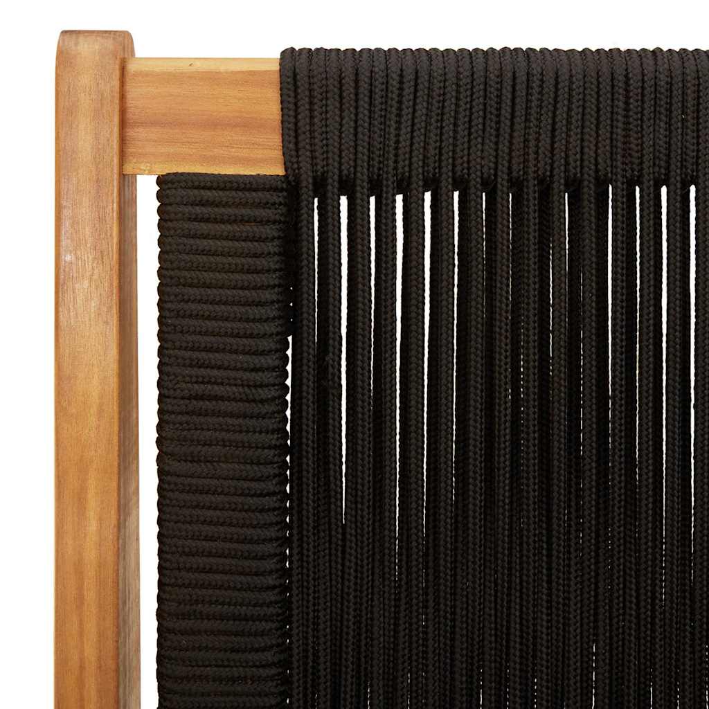 Puutarhakalusteet 2 pcs Musta 67 x 76 x 73 cm Tiheä akasiapuu