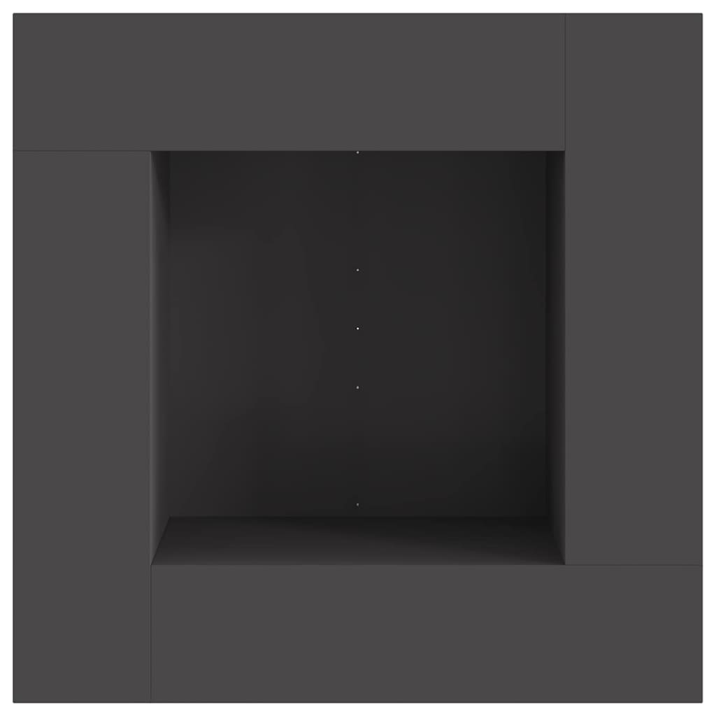 Tulisija Musta 80 x 80 x 40 cm Teräs