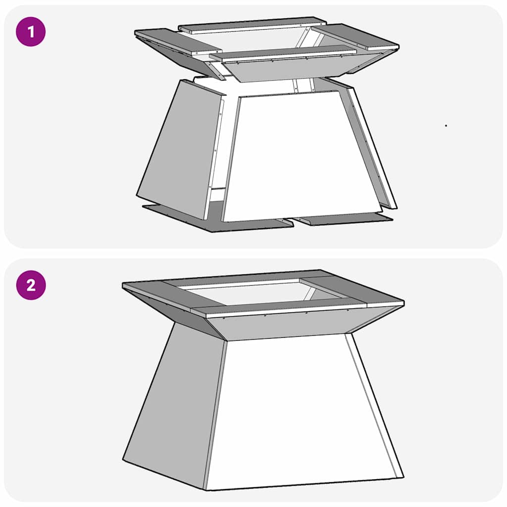 Tulisija Musta 48 x 48 x 40 cm Teräs