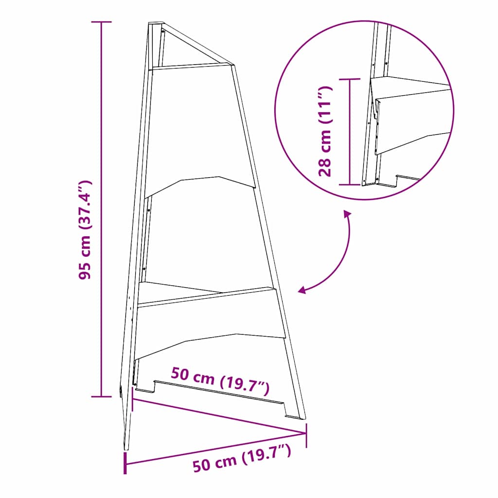 Tulisija Musta 50 x 50 x 95 cm Teräs