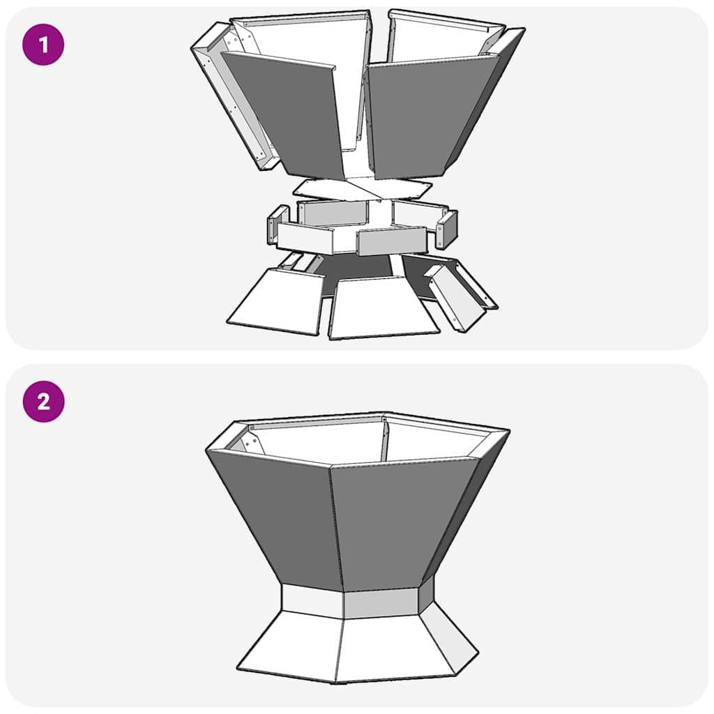 Tulisija Musta 50 x 50 x 40 cm Teräs