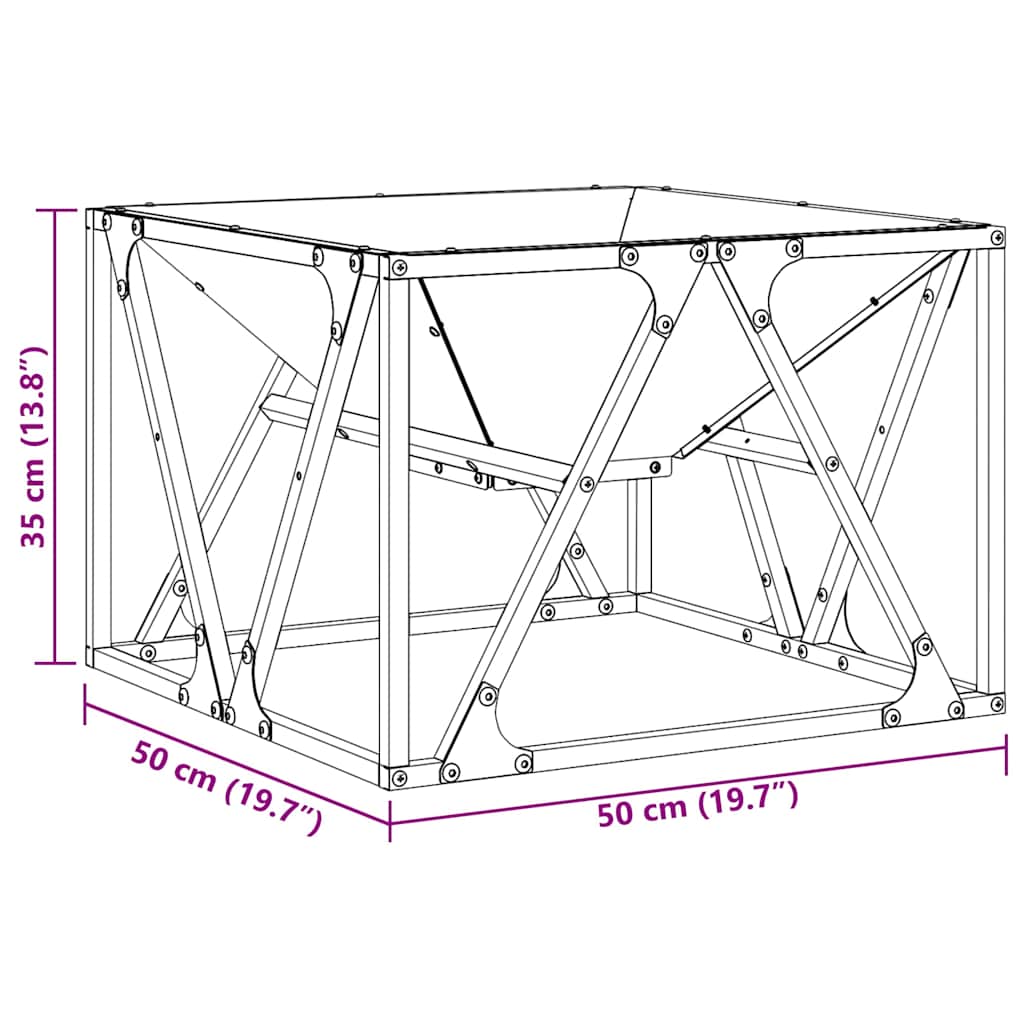 Tulisija Musta 50 x 50 x 35 cm Teräs