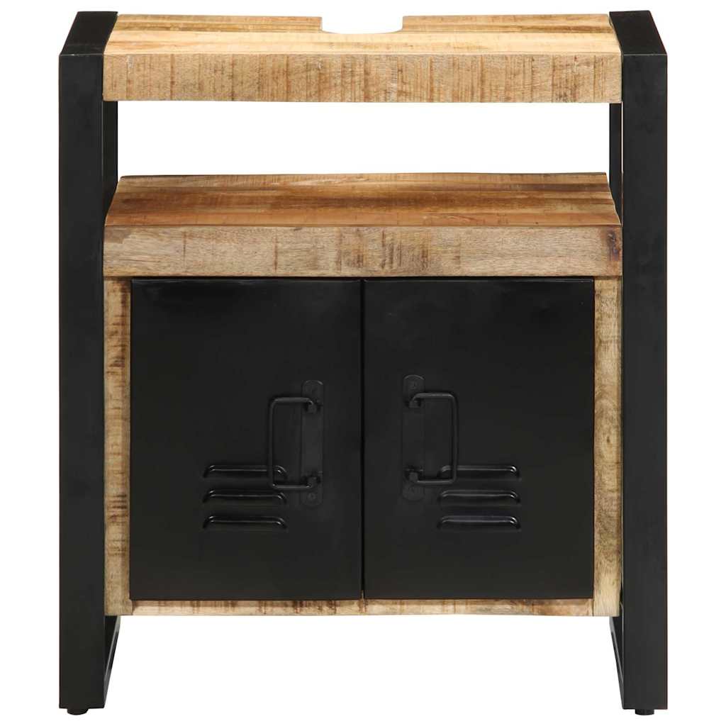 Kylpyhuonekaappi hyllyllä Ruskea 55 x 35 x 60 cm Täysi Mangopuu