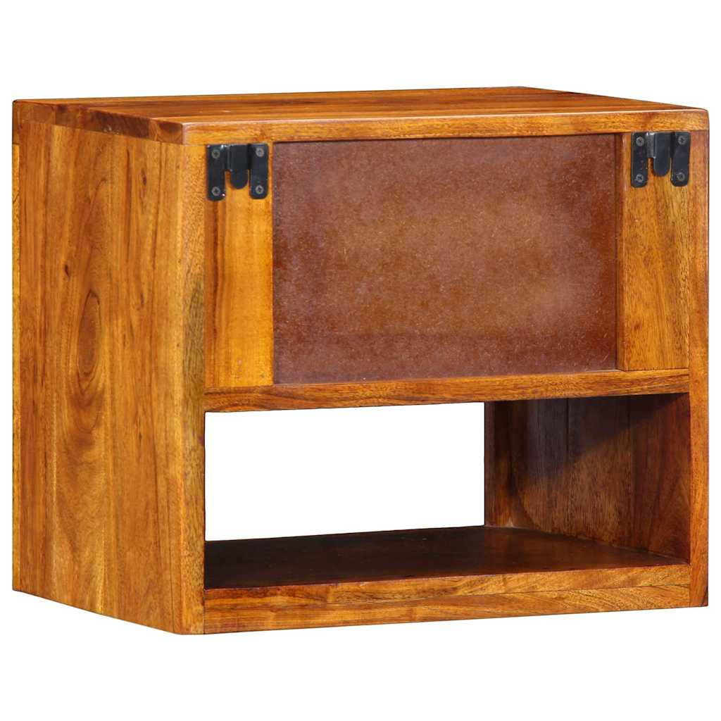 Yöpöytäkaappi 2 pcs Ruskea 40 x 35 x 35 cm Tiheä akasiapuu
