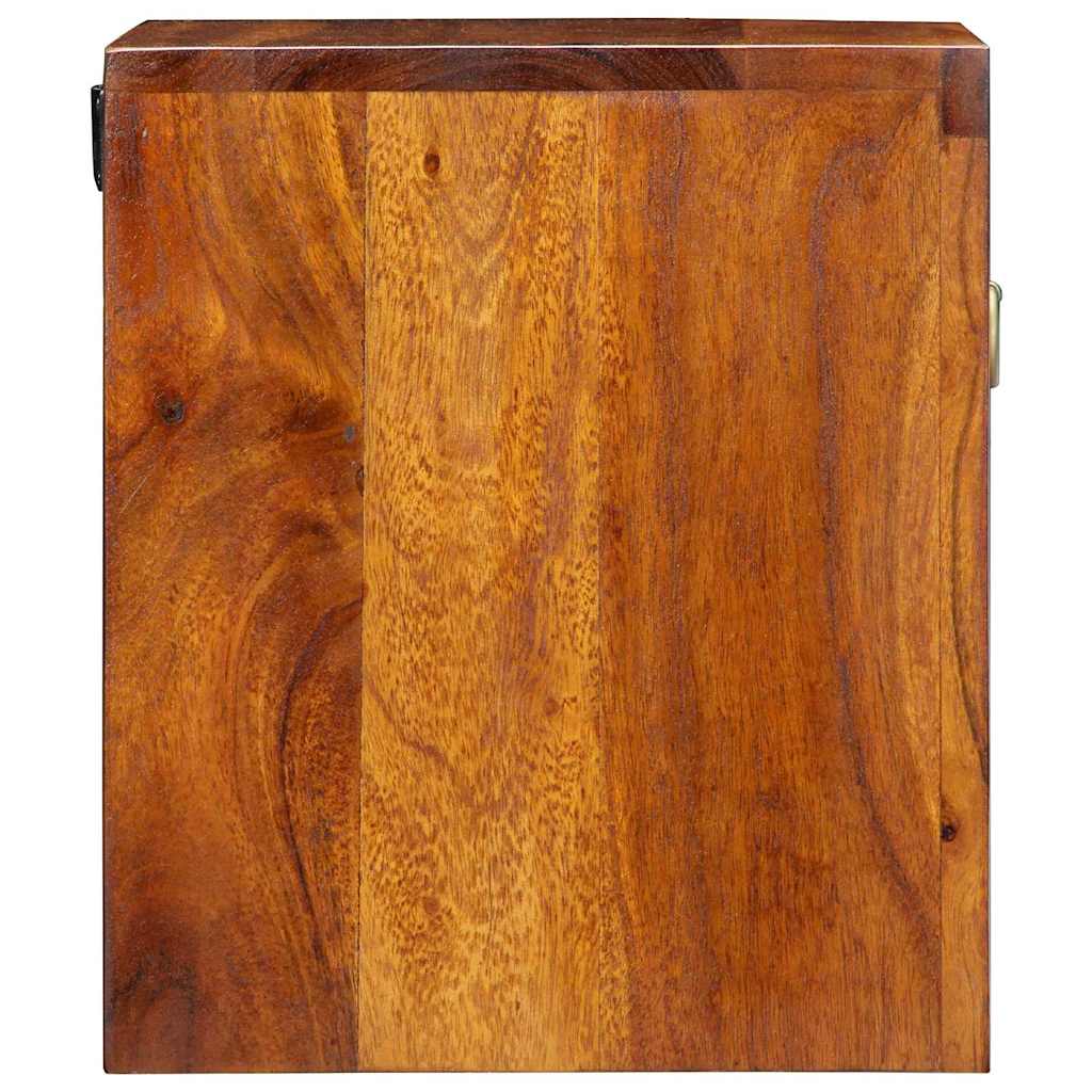 Yöpöytäkaappi 2 pcs Ruskea 40 x 35 x 35 cm Tiheä akasiapuu