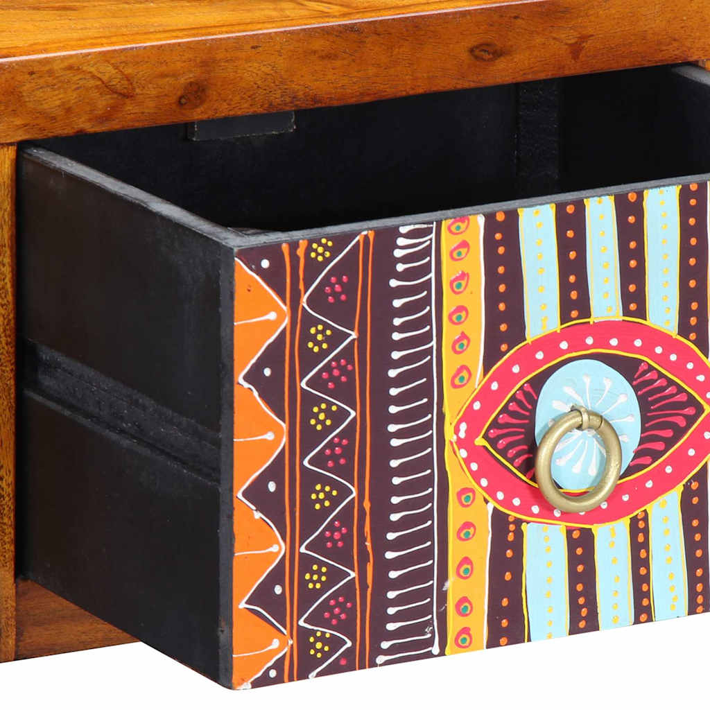 Yöpöytäkaappi laatikon kanssa 2 pcs Ruskea 35 x 30 x 22 cm