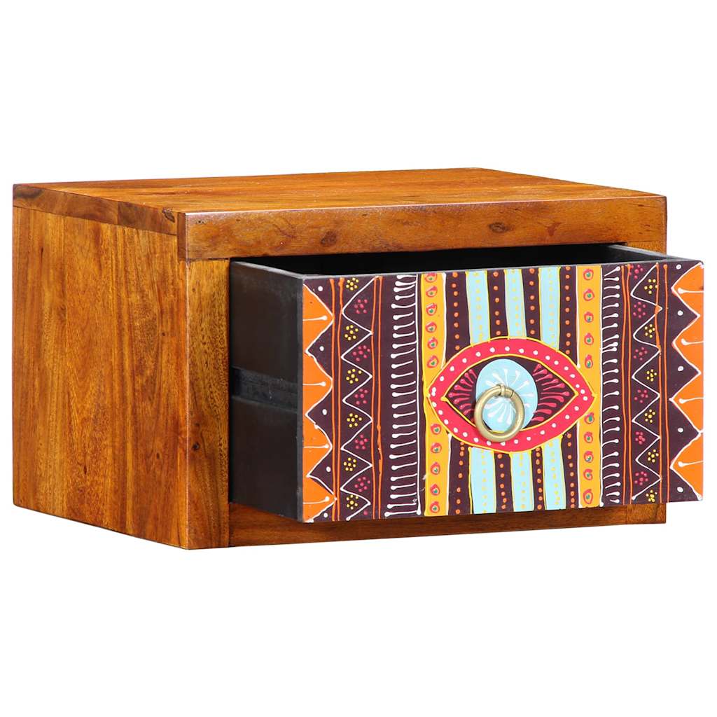 Yöpöytäkaappi laatikon kanssa 2 pcs Ruskea 35 x 30 x 22 cm