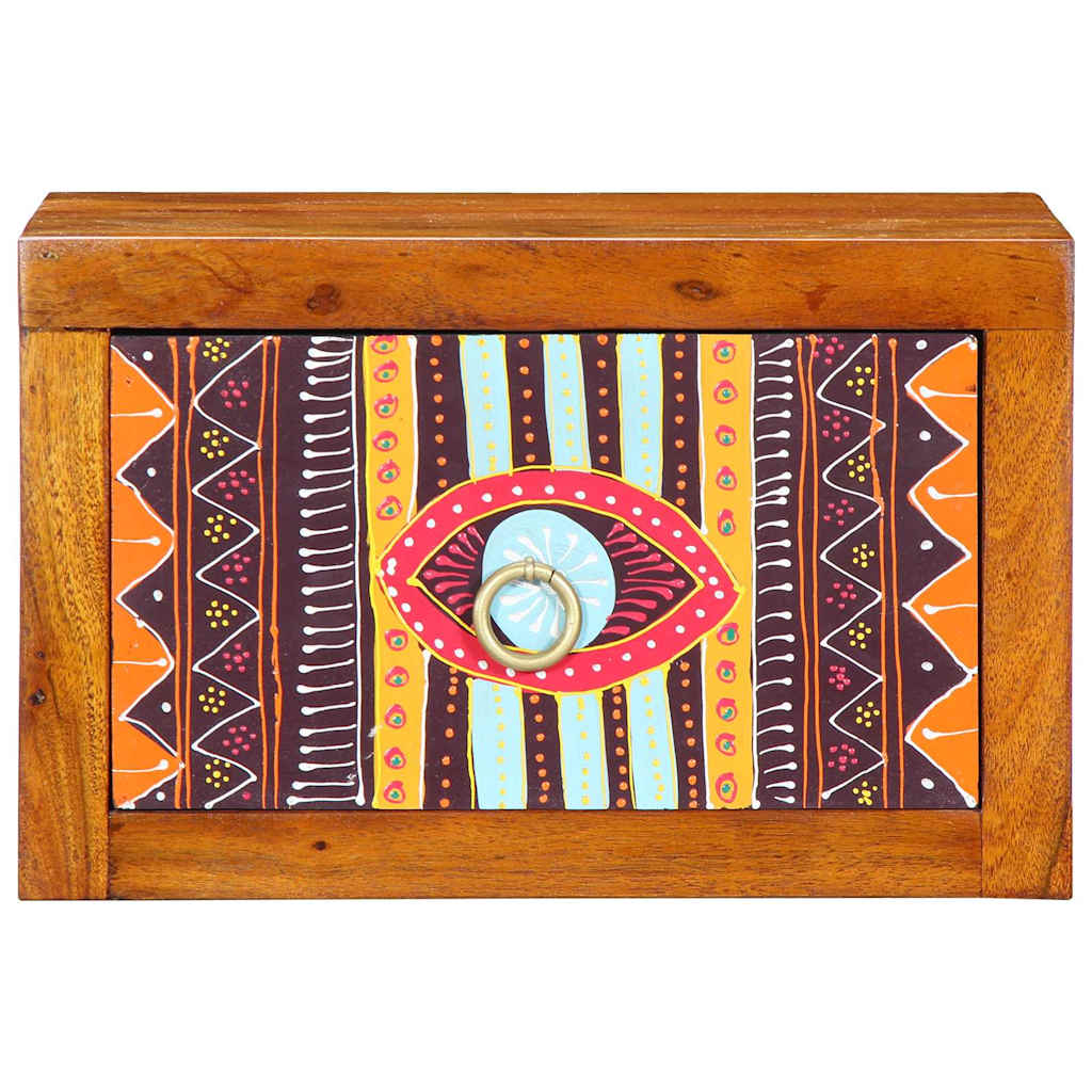 Yöpöytäkaappi laatikon kanssa 2 pcs Ruskea 35 x 30 x 22 cm