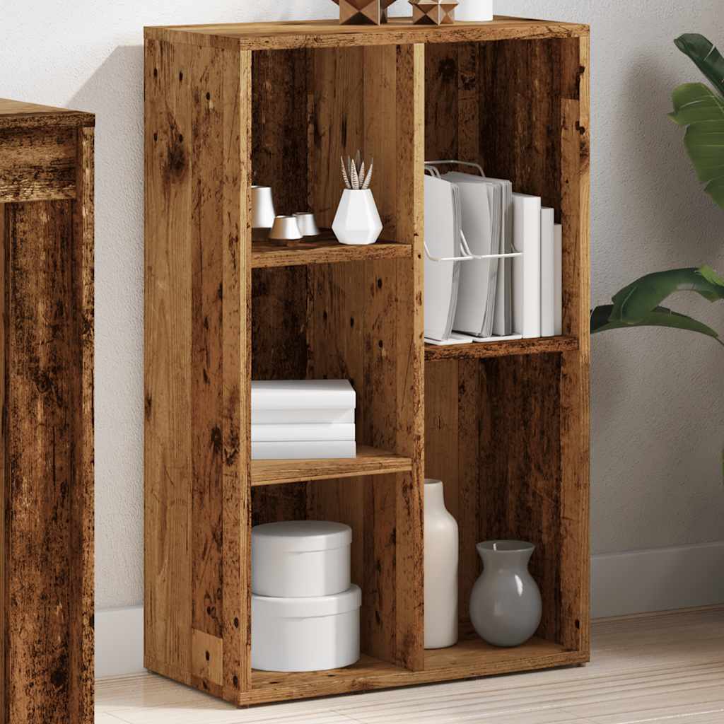 Kirjahylly vanha puu 50x25x80 cm tekninen puu