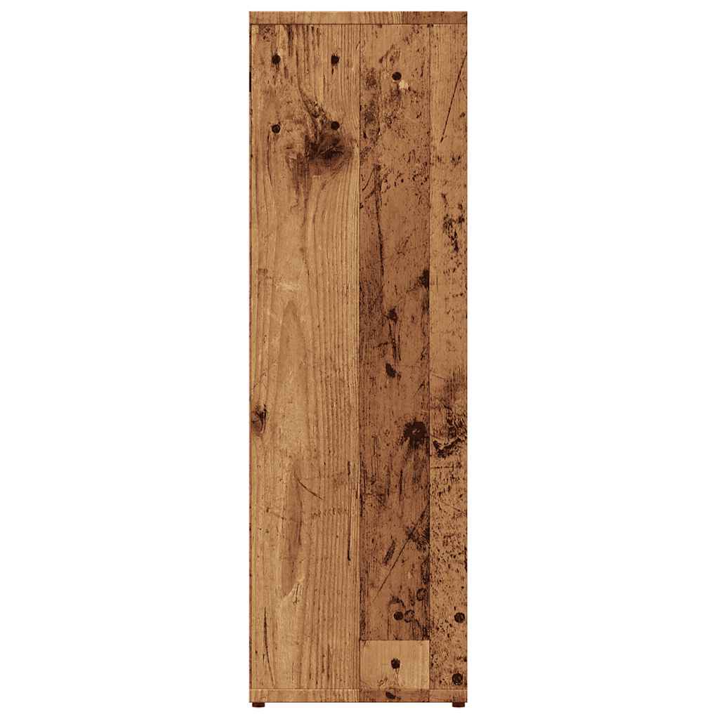 Kirjahylly vanha puu 50x25x80 cm tekninen puu