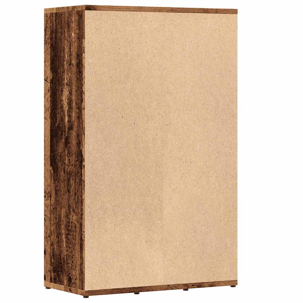Kirjahylly vanha puu 50x25x80 cm tekninen puu