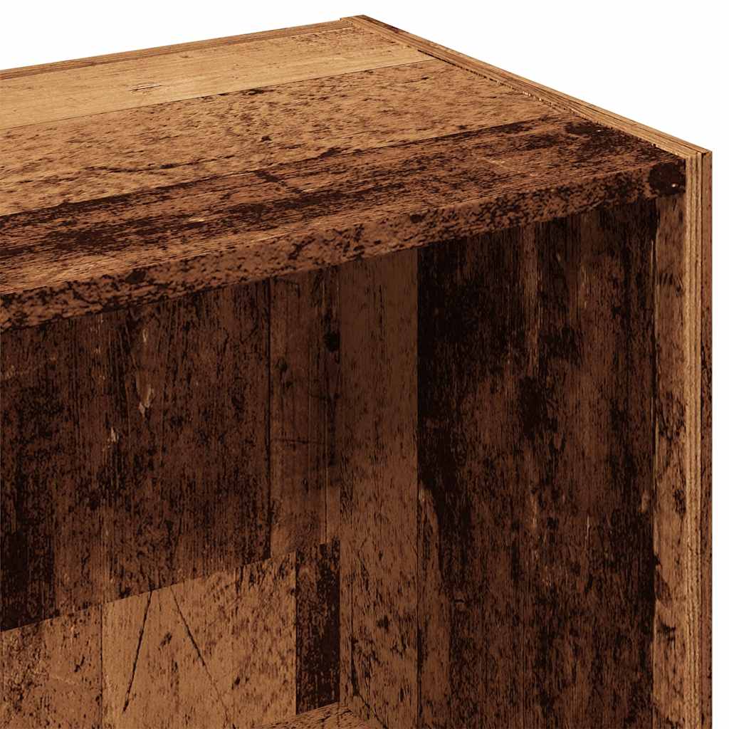 Kirjahylly vanha puu 50x25x80 cm tekninen puu