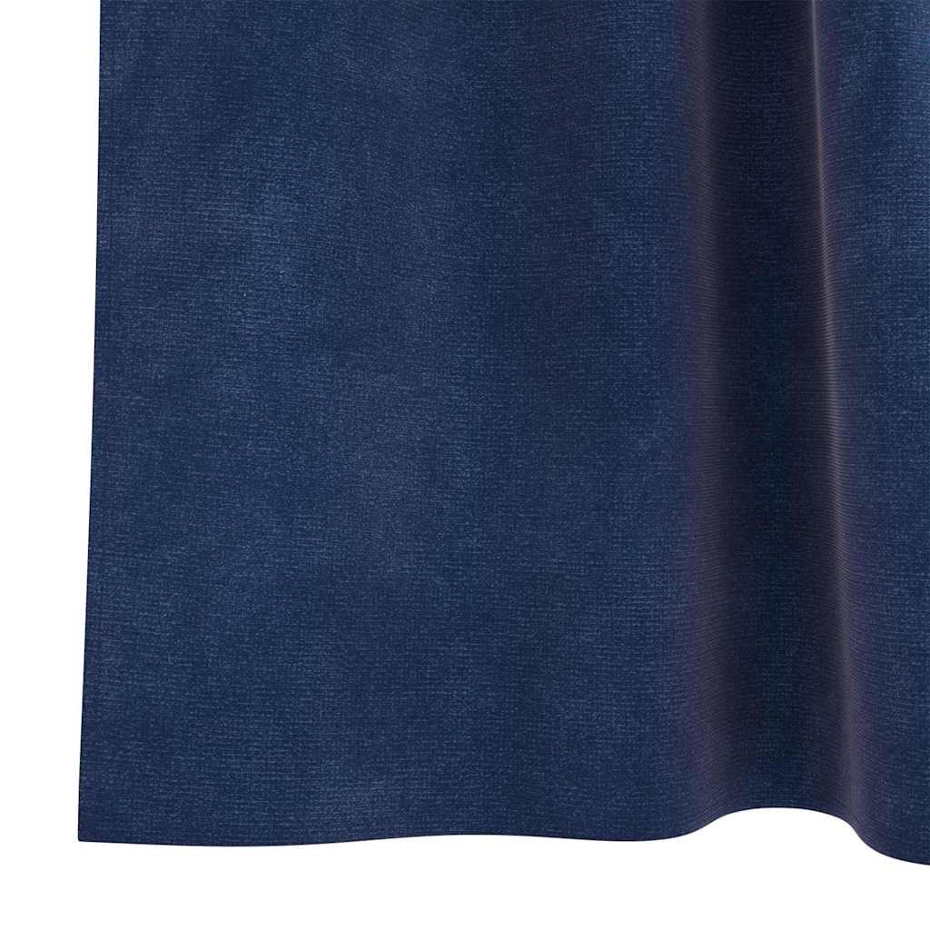 Pimennysverhot 2 pcs Tumma Sininen 140 x 225 cm Sametti