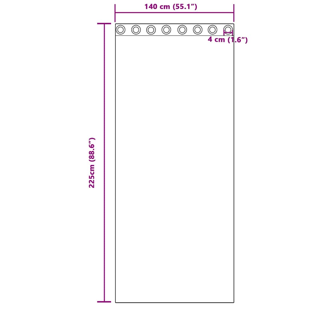 Pimennysverhot 2 pcs Tummanvihreä 140 x 225 cm Sametti
