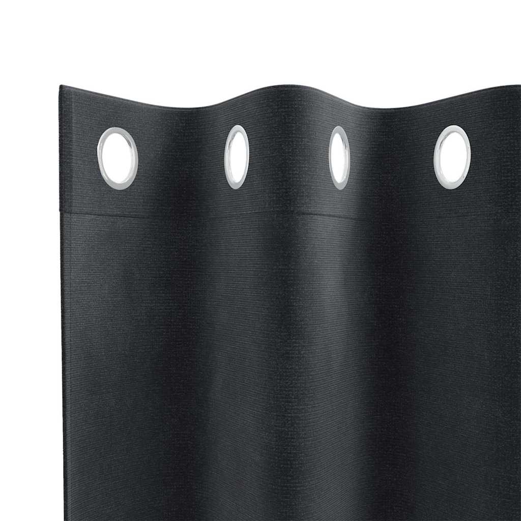 Pimennysverhot 2 pcs Tumma harmaa 140 x 260 cm Sametti