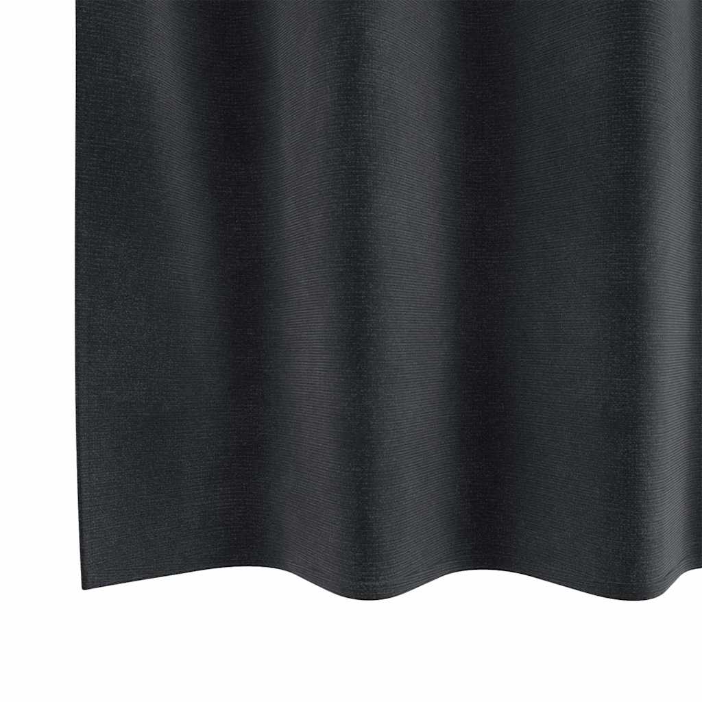 Pimennysverhot 2 pcs Tumma harmaa 140 x 260 cm Sametti