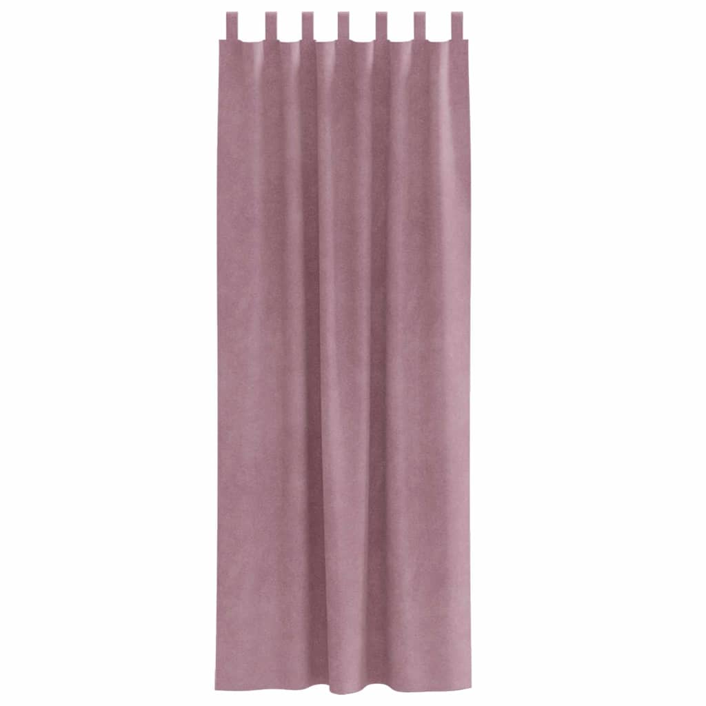 Pimennysverhot 2 pcs Tumma vaaleanpunainen 140 x 260 cm Sametti