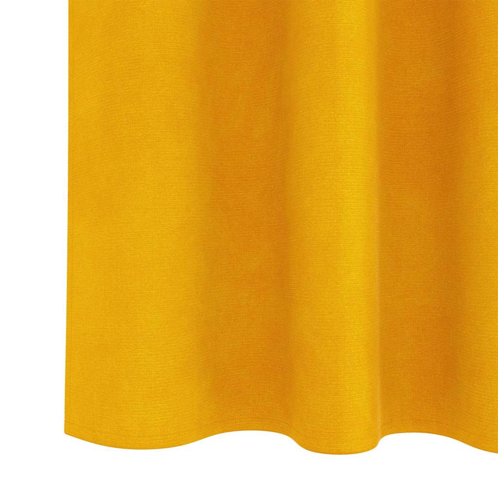 Pimennysverhot 2 pcs Sinappikeltainen 140 x 260 cm Sametti