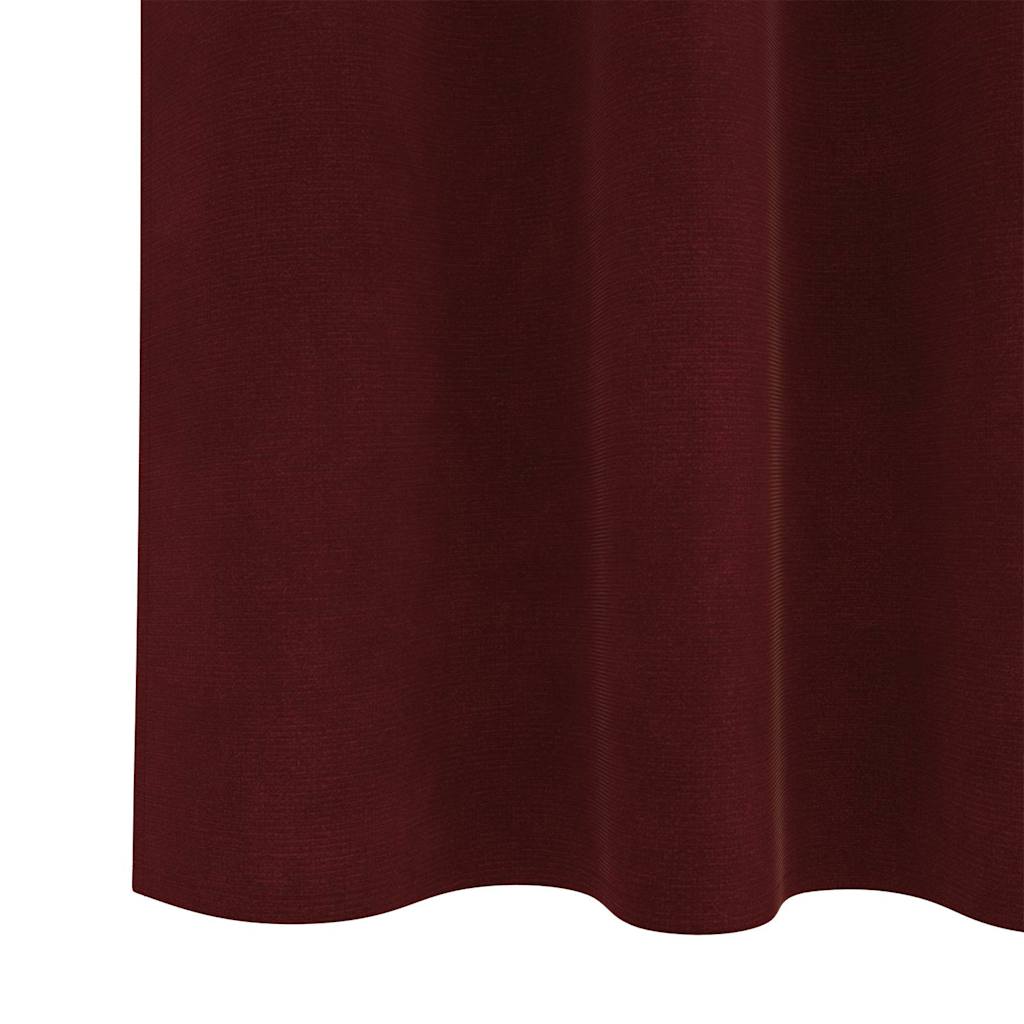 Pimennysverhot 2 pcs Viininpunainen 140 x 260 cm Sametti
