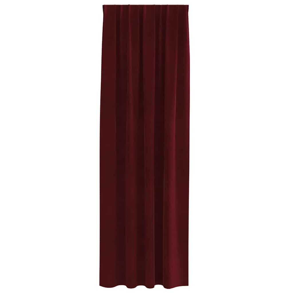 Pimennysverhot 2 pcs Viininpunainen 140 x 260 cm Sametti