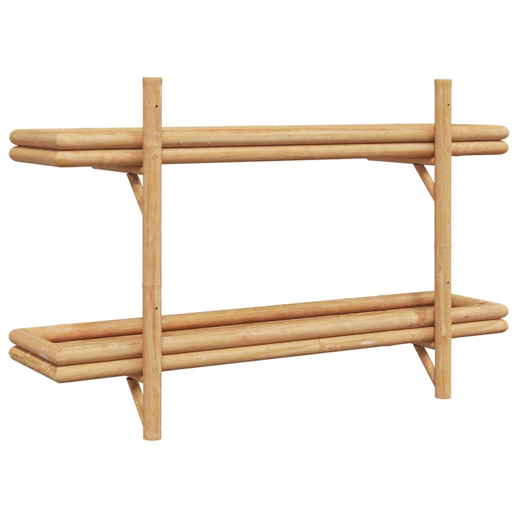 Seinähylly hyllyllä Ruskea 100 x 26 x 60 cm Bambu