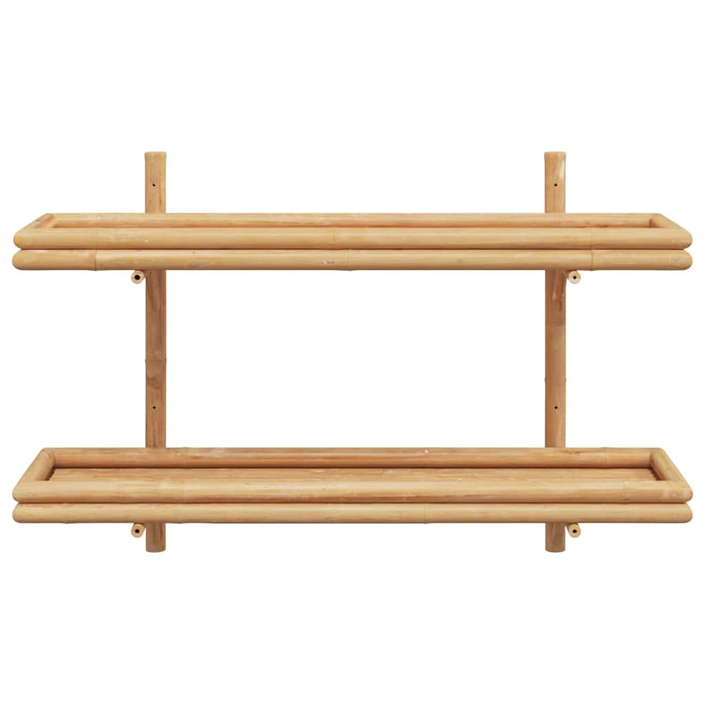 Seinähylly hyllyllä Ruskea 100 x 26 x 60 cm Bambu