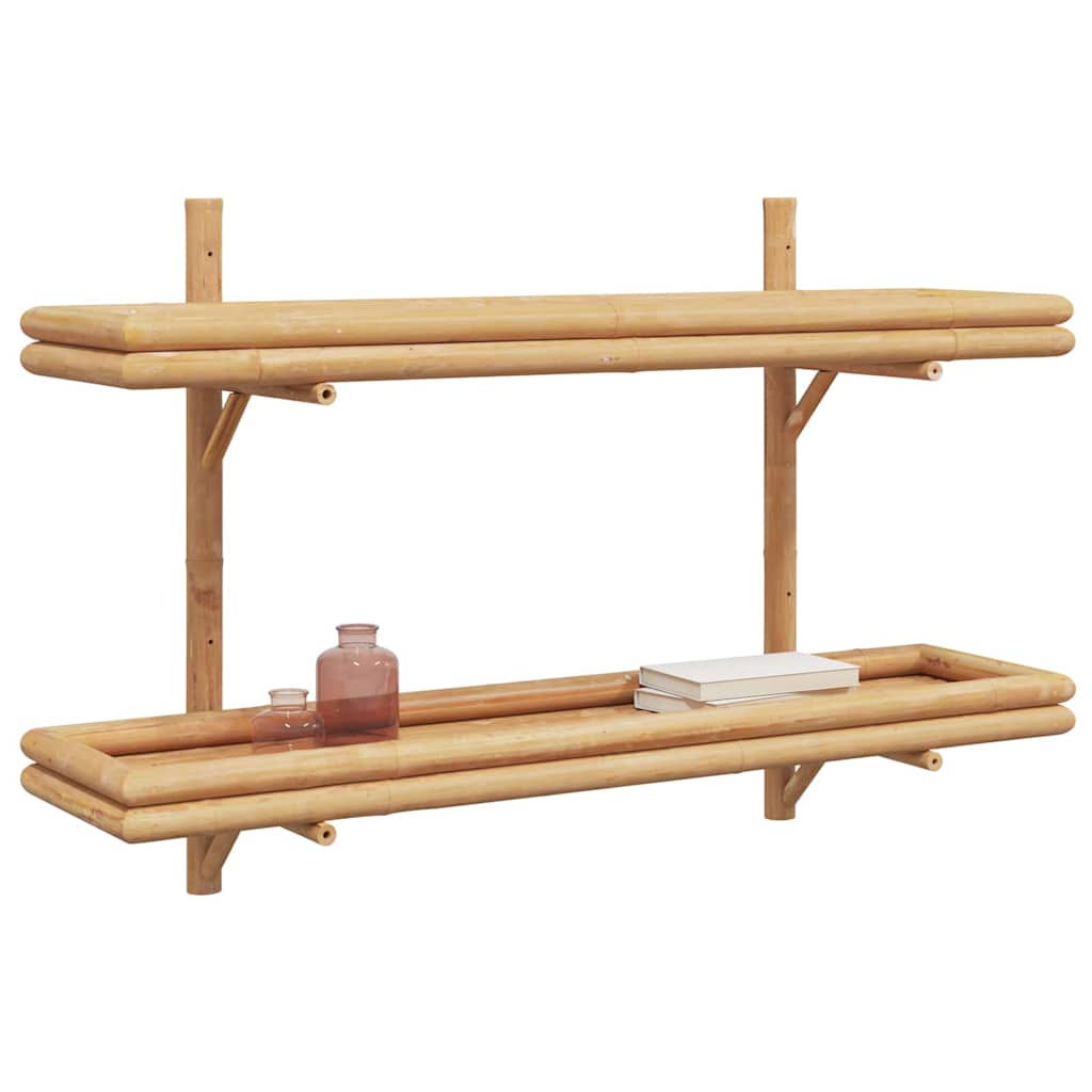 Seinähylly hyllyllä Ruskea 100 x 26 x 60 cm Bambu
