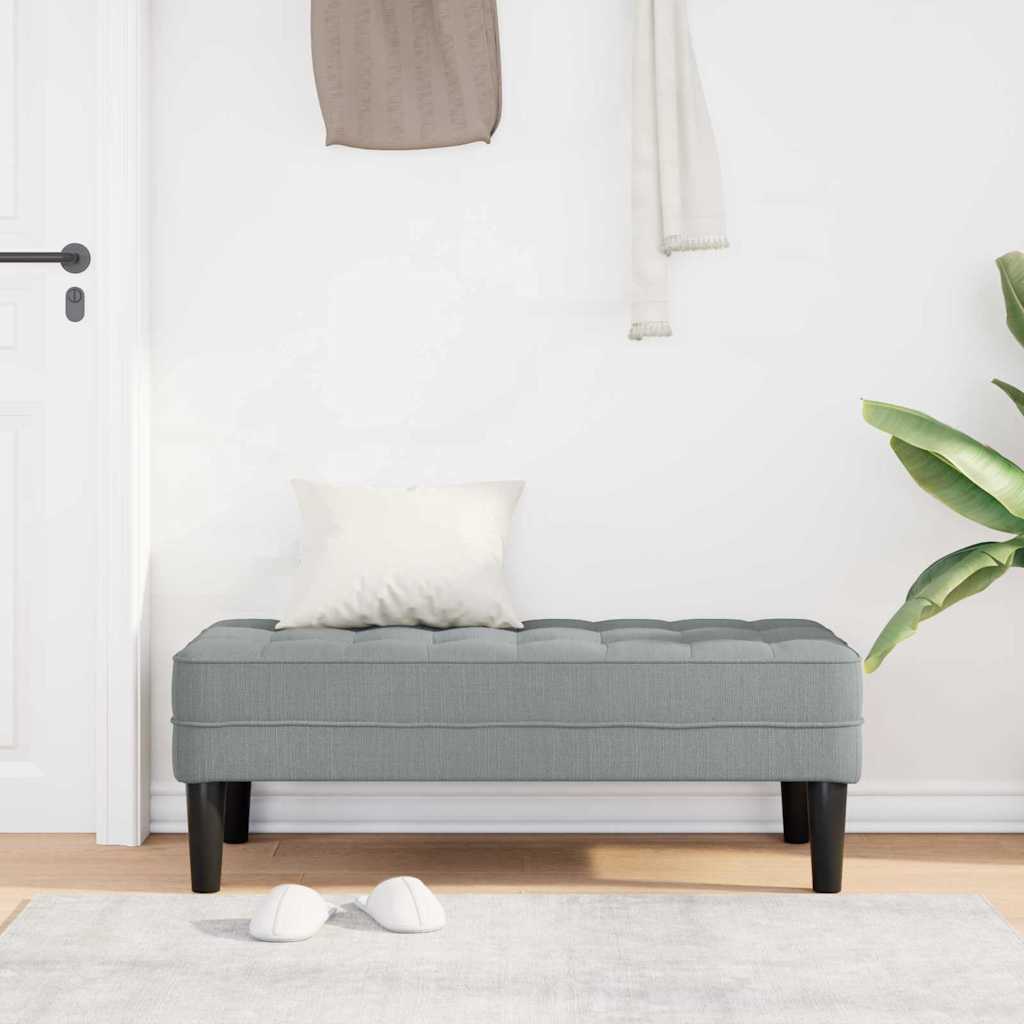 Penkki Vaaleanharmaa 113x57x39 cm Kangas