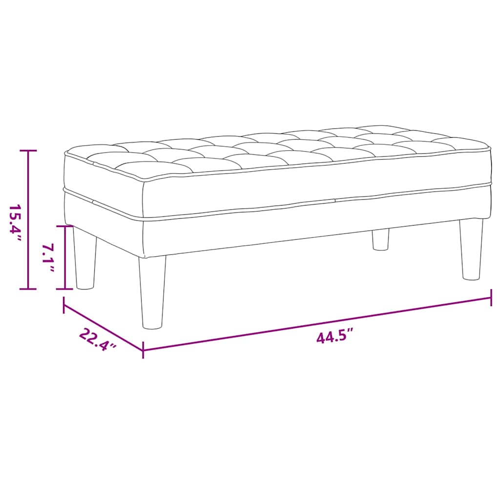 Penkki Musta 113x57x39 cm Kankaat