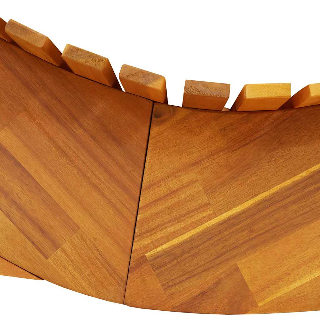 Lautas 2-henkilö 2 pcs Ruskea 154 x 60 x 74 cm Tiheä akasiapuu