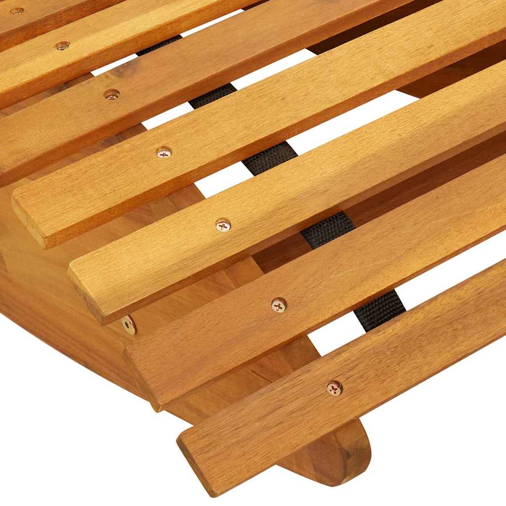 Lautas 2-henkilö 2 pcs Ruskea 154 x 60 x 74 cm Tiheä akasiapuu