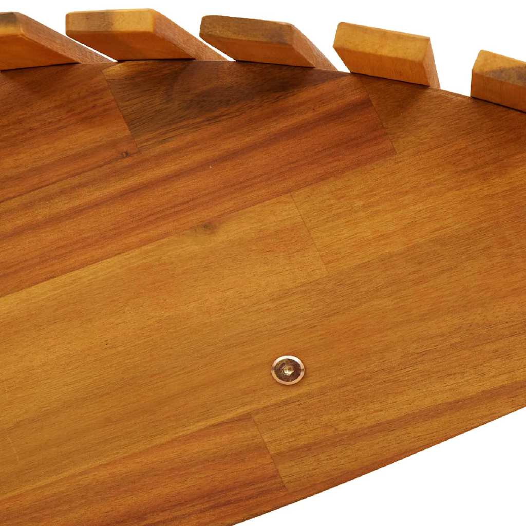 Lautas 2-henkilö 2 pcs Ruskea 154 x 60 x 74 cm Tiheä akasiapuu