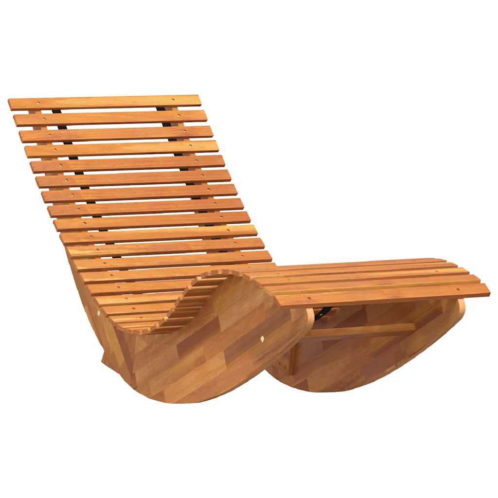 Lautas 2-henkilö 2 pcs Ruskea 154 x 60 x 74 cm Tiheä akasiapuu