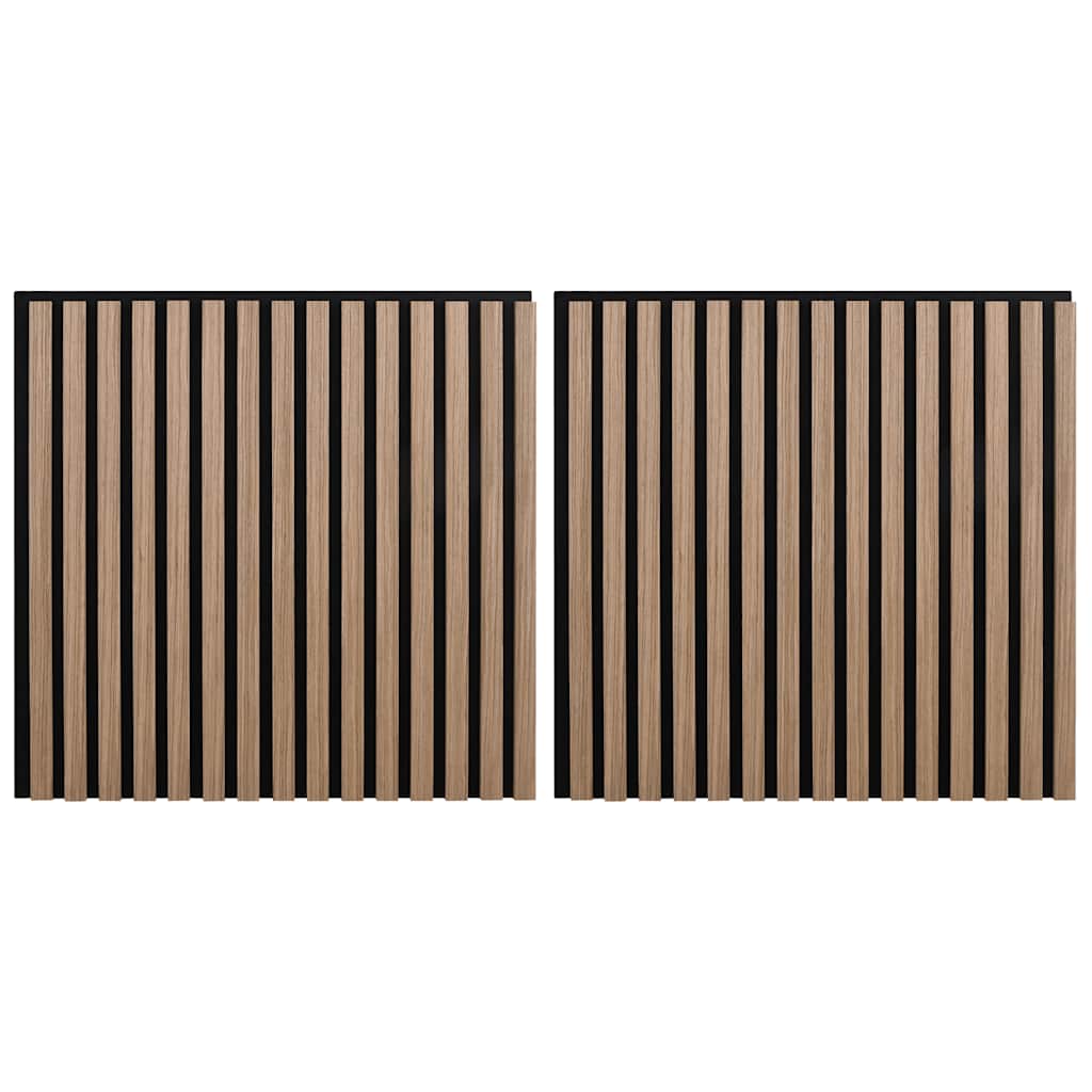 Akustiset seinäpaneelit 2 kpl Säle 60,5x60 cm tammiviilu