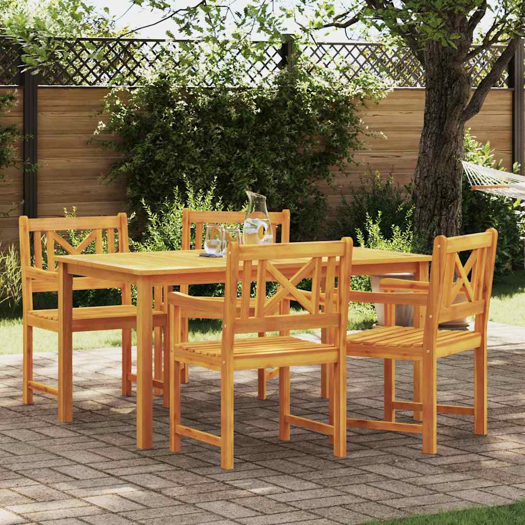 Puutarhan Tuoli 4 pcs 56 x 56 x 90 cm Tiheä akasiapuu