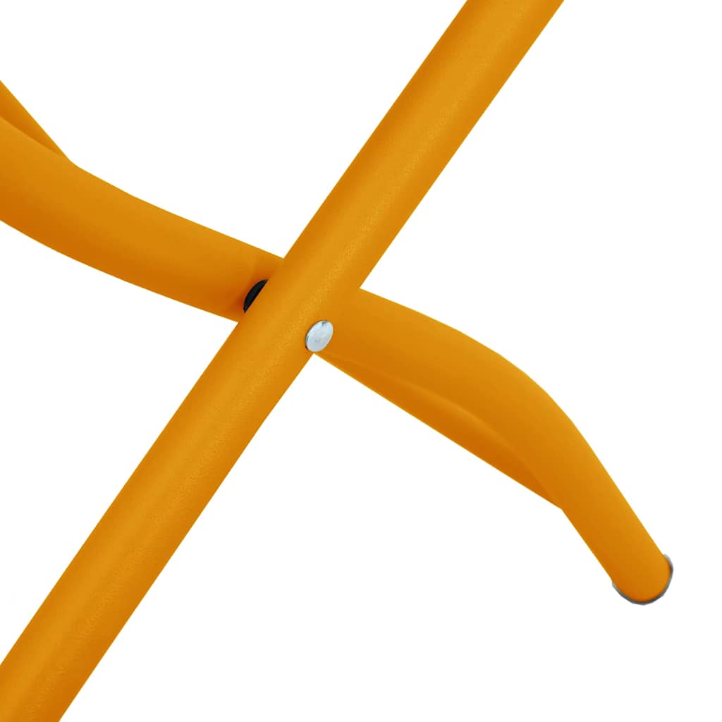 Puutarhan kokoontaitettava tuoli 2 pcs Sinapinkeltainen