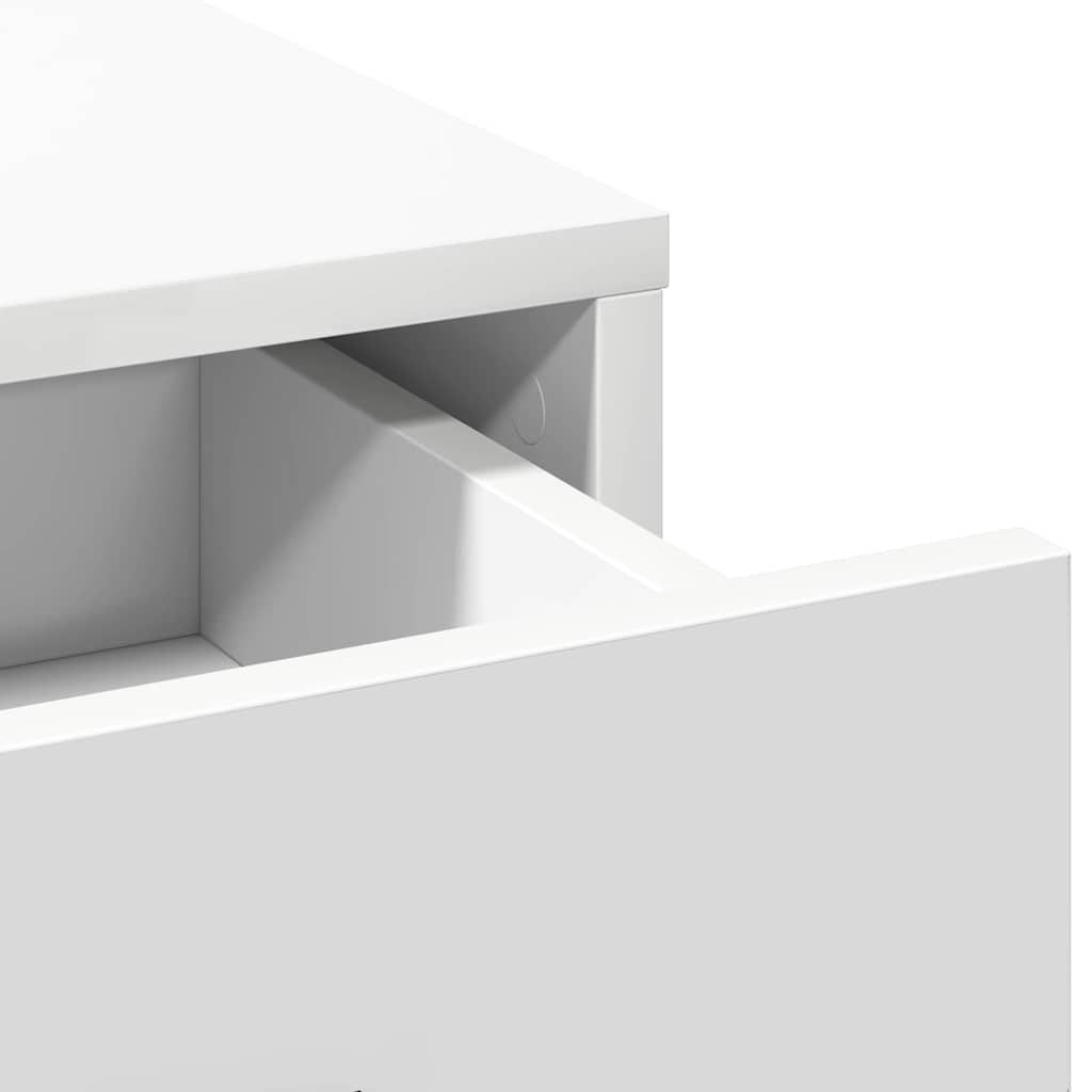 Meikkipöytä peilillä Valkoinen 100 x 41 x 140 cm Tekninen puu