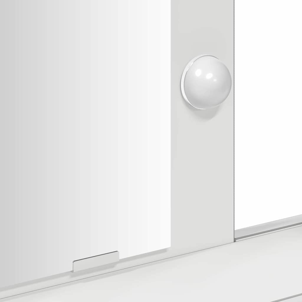 Meikkipöytä peilillä Valkoinen 100 x 41 x 140 cm Tekninen puu