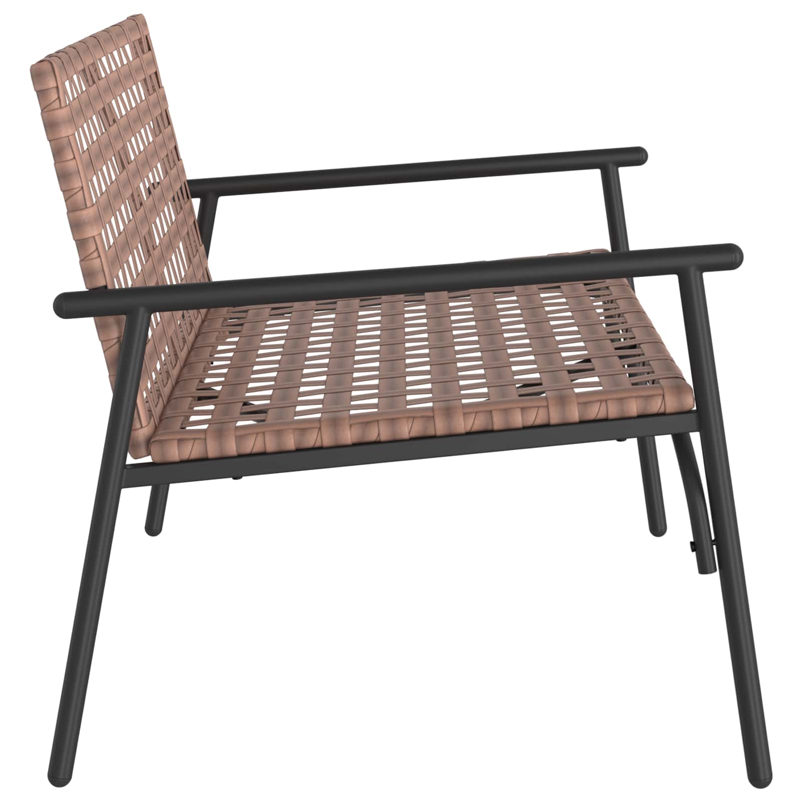 Puutarhan Tuoli Ruskea 110,5 x 79 x 75,5 cm polyrottinki