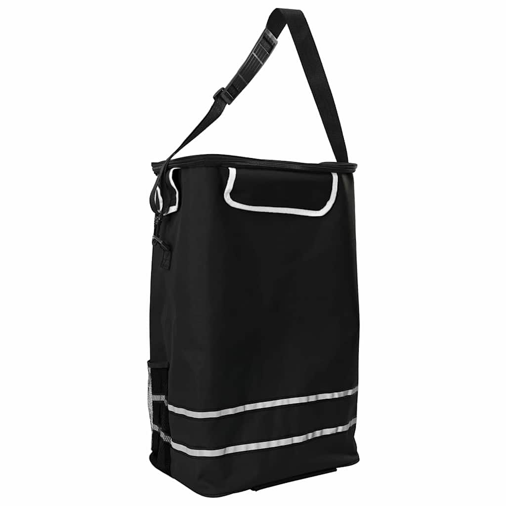 Ostoskori Musta 36,5 x 46,5 x 100,5 cm Oxford-kangas