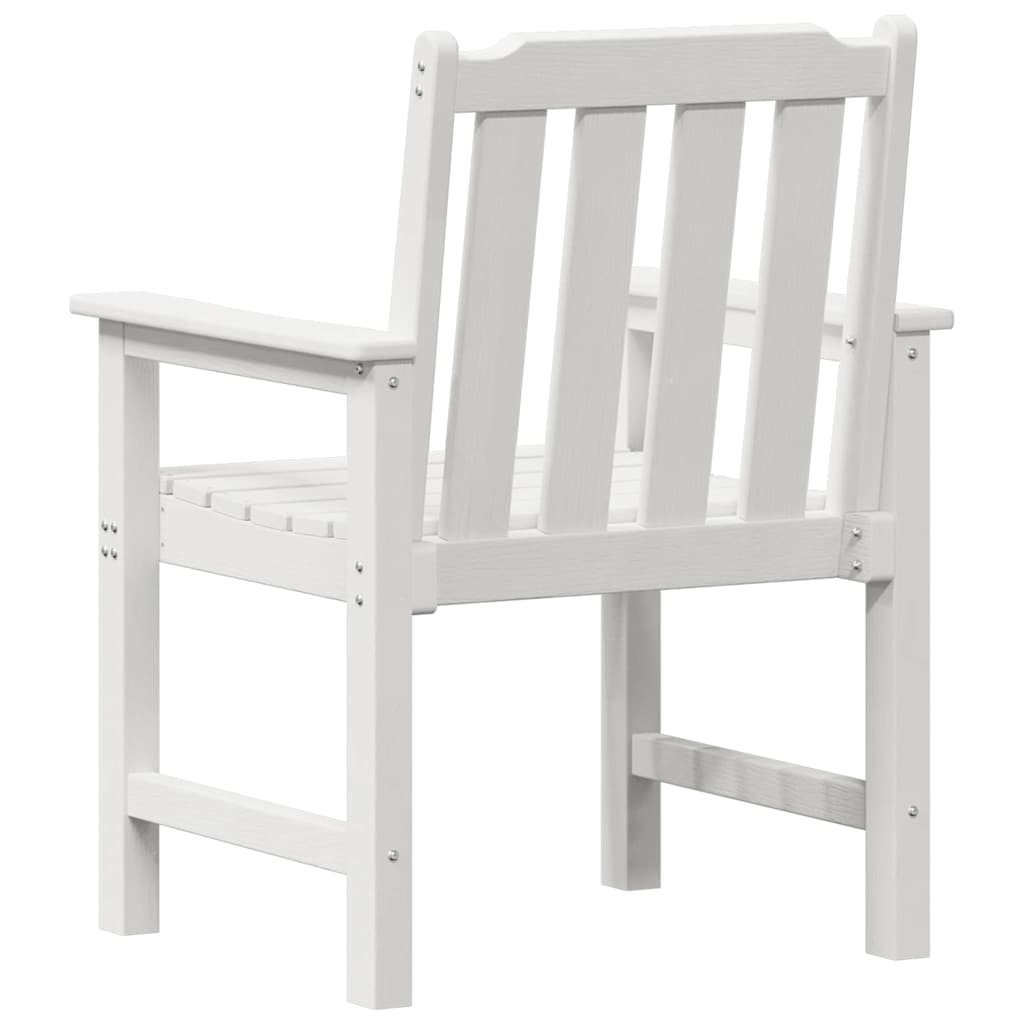 Puutarhan Tuoli 4 pcs Valkoinen 65.5 x 59 x 88 cm Polyeteeni