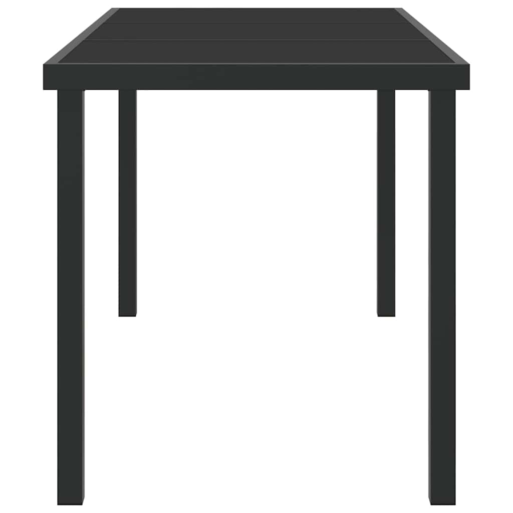 Puutarhapöytä Musta 140 x 70 x 73 cm