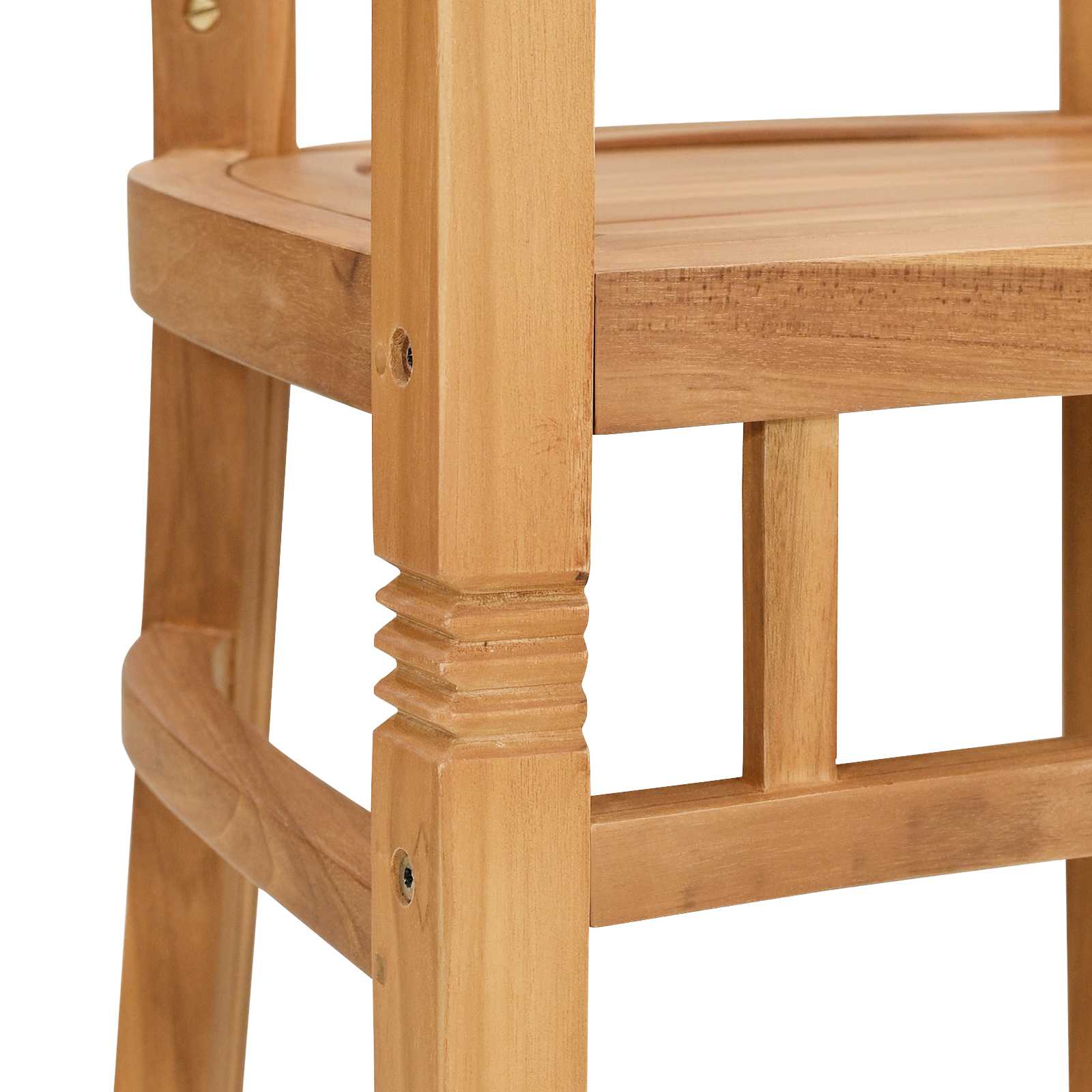 Tuoli 2 pcs Ruskea 63 x 58 x 89 cm Tiikkipuu