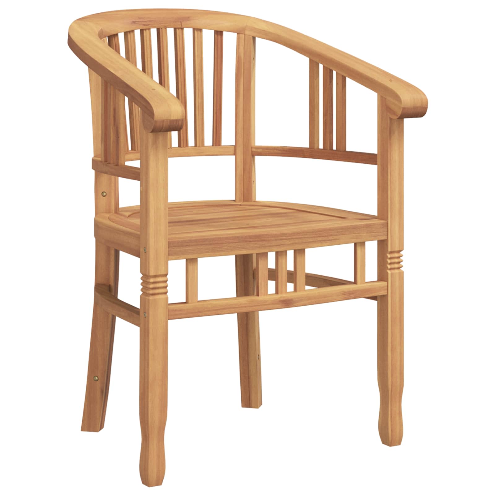 Tuoli 2 pcs Ruskea 63 x 58 x 89 cm Tiikkipuu